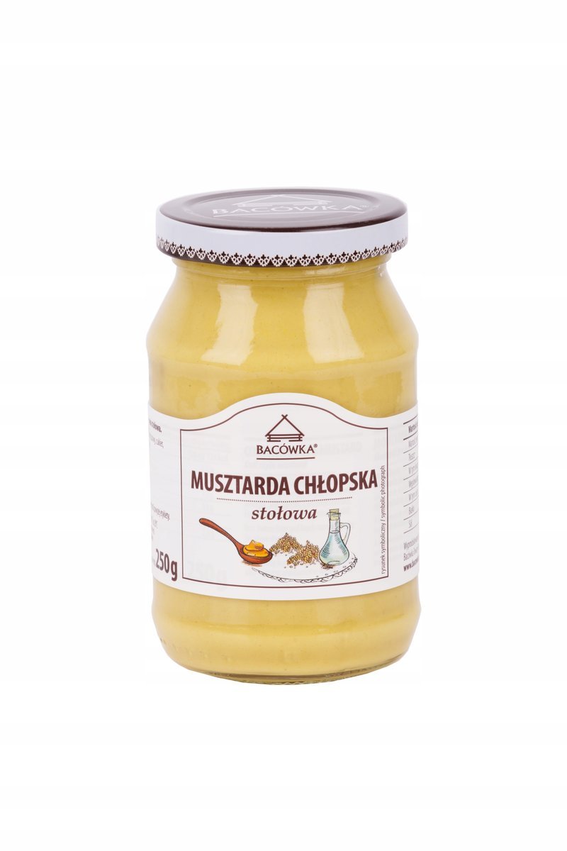 MUSZTARDA CHŁOPSKA STOŁOWA BACÓWKA 250G