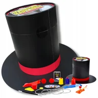 Zabawki interaktywne dla dzieci - MAGICZNY KAPELUSZ zabawa w magika karty kubeczki kostki i różdżka - miniaturka - grafika 1