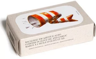 Portugalski dorsz bacalhau w oliwie z oliwek z czosnkiem 120g Jose Gourmet - Konserwy i dania rybne - miniaturka - grafika 1