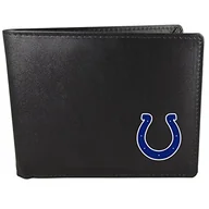 Portfele - NFL Siskiyou Sports męskie Indianapolis Colts dwukrotny portfel jeden rozmiar czarny - miniaturka - grafika 1