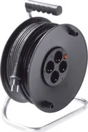 Gniazdka elektryczne - Bachmann BACHMANN Zwijacz AC230V 4-kanałowy Schuko, 50 m, 50 m, 25 m - miniaturka - grafika 1