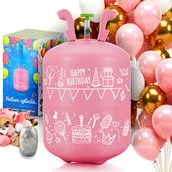 Balony i akcesoria - Butla z helem 0,20 m3 + balony x30 wstążka 40m hel do balonów Ricokids - miniaturka - grafika 1