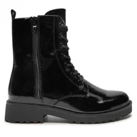 Botki damskie - Trapery Caprice 9-25217-43 Czarny - miniaturka - grafika 1