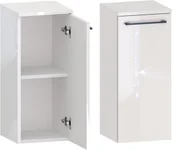 Szafki łazienkowe - Słupek Łazienkowy ROSEN 30 1D D P - Uchwyt Czarny - miniaturka - grafika 1