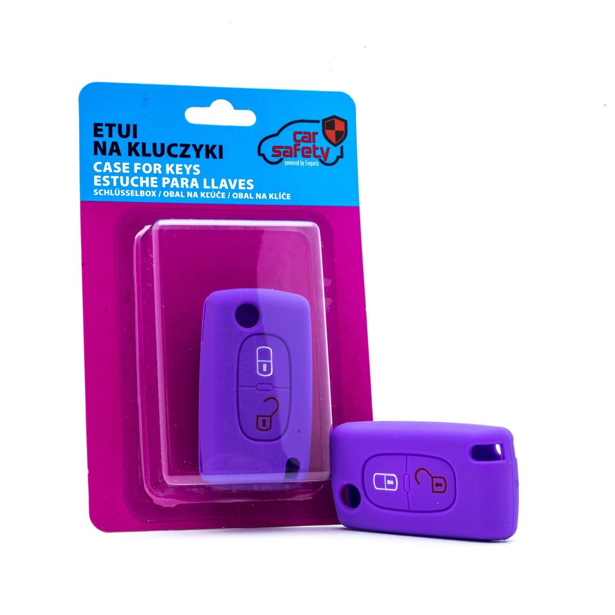 CARSAFETY ETUI SILIKONOWE NA KLUCZYK DO CITROEN PEUGEOT 207 308 407