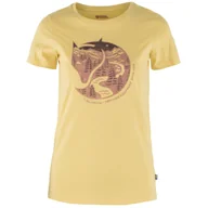 Koszulki sportowe damskie - Koszulka damska Fjällräven Arctic Fox Print T-shirt W Rozmiar: S / Kolor: żółty - miniaturka - grafika 1