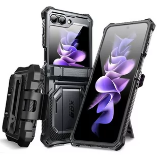 Etui SUPCASE Iblsn ArmorBox do Samsung Galaxy Z Flip 5 Czarny - Etui i futerały do telefonów - miniaturka - grafika 1