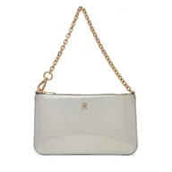 Torebki damskie - Torebka Tommy Hilfiger Th Icon Chain Shoulder Pouch Met AW0AW18219 Srebrny - miniaturka - grafika 1