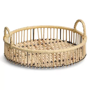 Taca dekoracyjna RATTAN, Ø 32 cm, ZELLER - Tace i patery - miniaturka - grafika 1
