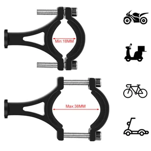 Uchwyt rowerowy Alogy Metal Bike Holder do telefonu na kierownicę na rower motor hulajnoga Czarny + Pasek bezpieczeństwa - Akcesoria rowerowe - miniaturka - grafika 6