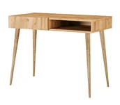 Biurka - Elior Minimalistyczne skandynawskie biurko 100 cm dąb craft F6-W72 - miniaturka - grafika 1