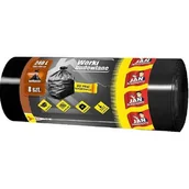 Worki na śmieci - JAN Niezbędny worki budowlane proste 240L 8szt - miniaturka - grafika 1