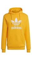 Bluzy męskie - adidas Męska bluza z kapturem Trefoil Active Gold/White, M - miniaturka - grafika 1