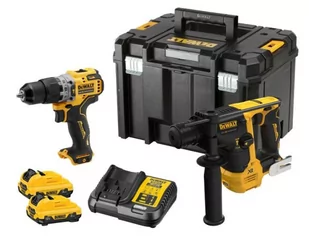 DEWALT.ZESTAW COMBO 12V DCK2102L2T (DCH072 DCD706) 2x3,0Ah TSTAK - Zestawy elektronarzędzi - miniaturka - grafika 1