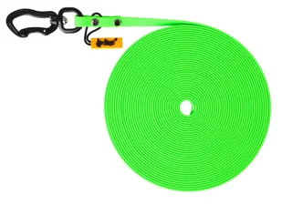 DINGO Smycz Treningowa bez rączki Flex Honey 1 cm x 10 m - zielona - Smycze dla psów - miniaturka - grafika 1