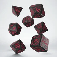 Akcesoria do gier planszowych - Space Dice Set: Voyager, kości, czarne z brokatem Q-Workshop - gra - miniaturka - grafika 1