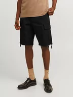 Spodenki męskie - Jack & Jones Bojówki w kolorze czarnym - miniaturka - grafika 1
