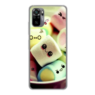 Pokrowiec König Design kompatybilny z plastikowym, miękkim etui na telefon Xiaomi Redmi Note 10S - Marshmallows - Etui i futerały do telefonów - miniaturka - grafika 1