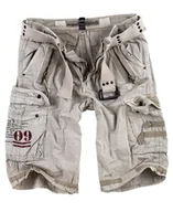 Spodnie męskie - spodnie bojówki krótkie ROYAL SHORTS - ROYALWHITE-L - miniaturka - grafika 1