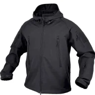 Odzież taktyczna i umundurowanie - Texar - Softshell Falcon czarny  S - miniaturka - grafika 1