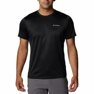 Koszulki męskie - Męska koszulka szybkoschnąca Columbia Hike Crew black - L - miniaturka - grafika 1