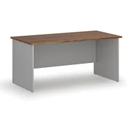 Biurka - Biurko proste PRIMO GRAY, 1600 x 800 mm, szary/orzech - miniaturka - grafika 1