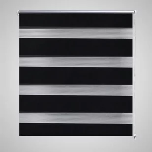 vidaXL vidaXL Roleta Zebra (50 x 100 cm) Czarna - Rolety - miniaturka - grafika 1