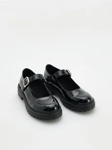 Reserved - Lakierowane loafersy - czarny - Buty dla dziewczynek - miniaturka - grafika 1