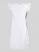 Sukienki - Sukienka mini rozkloszowana z ażurową koronką model ‘LOU’ - miniaturka - grafika 1