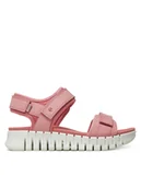 Sandały damskie - ECCO Sandały Gruuv Sol W 21310302363 Różowy - miniaturka - grafika 1