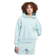 Bluzy damskie - Urban Classics Damska bluza z kapturem oversized Towel Washed, Balticblue, L - miniaturka - grafika 1