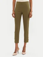 Spodnie damskie - Rinascimento Spodnie materiałowe CFC0122858003 Khaki Regular Fit - miniaturka - grafika 1
