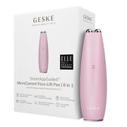 Pozostałe urządzenia kosmetyczne - Geske, Urządzenie do mikroprądowego liftingu twarzy 6w1 z aplikacją, różowa - miniaturka - grafika 1