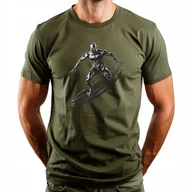 Koszulki męskie - Koszulka Nowoczesna T-Shirt ''Silver Surfer'' Bawełna M - miniaturka - grafika 1