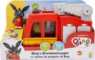 Samochody i pojazdy dla dzieci - KRÓLIK BING WÓZ STRAŻACKI ŚWIECI WYDAJE DŻWIĘKI FIGURKA - miniaturka - grafika 1