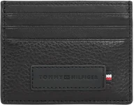 Portfele - Tommy Hilfiger Męski portfel składany TH Premium CC AM0AM13030, czarny (czarny), jeden rozmiar, czarny (czarny), rozmiar uniwersalny - miniaturka - grafika 1