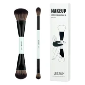 Pędzle do makijażu - JESSUP Duo-End Brush zestaw pędzli do makijażu T502 2szt. - miniaturka - grafika 1