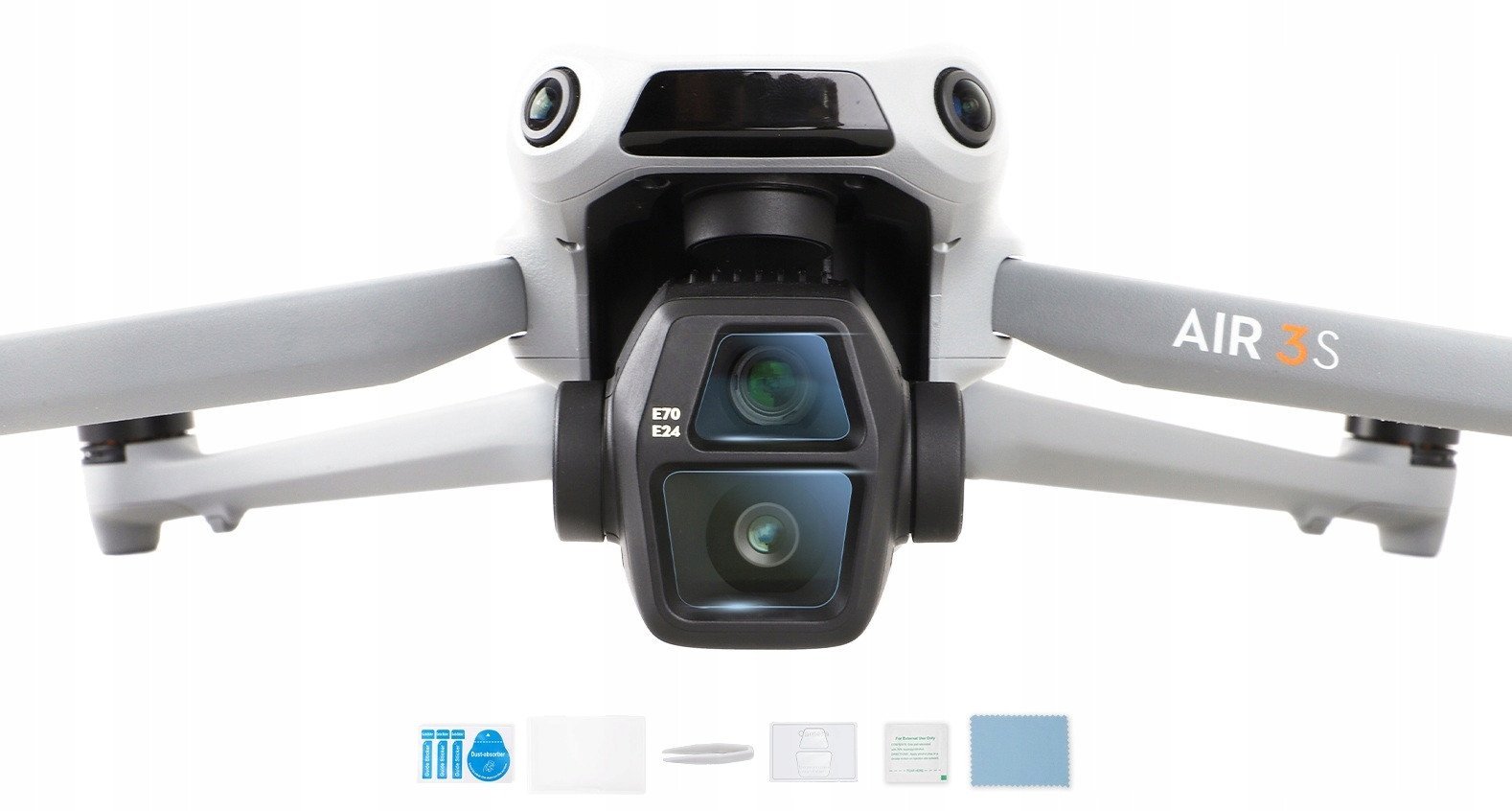 Zestaw Osłon 2x Osłona Szkło Hartowane Na Obiektyw Do Drona Dji Air 3s / Dji Air 3 S / Bhm914