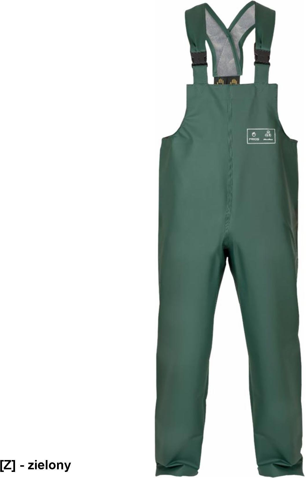 Pros AJ-SPD001 - Spodnie męskie ochronne ogrodniczki PLAVITEX podkład PCV