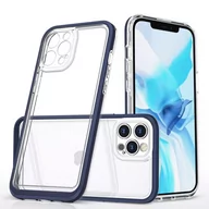 Etui i futerały do telefonów - Hurtel Clear 3in1 etui do iPhone 12 Pro Max żelowy pokrowiec z ramką niebieski - miniaturka - grafika 1