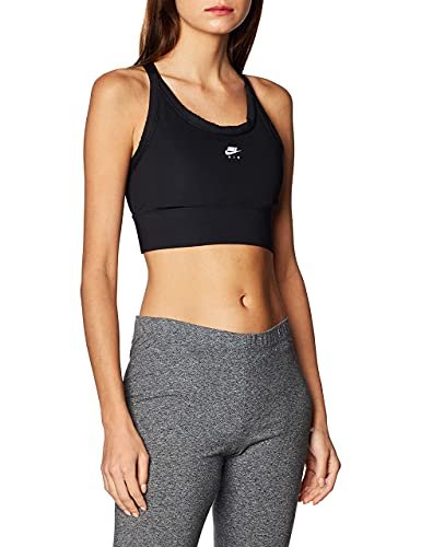 Nike damski biustonosz sportowy Air Swoosh Czarny/Czarny/Biały XS