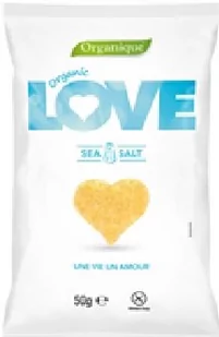Chrupki kukurydziane LOVE z solą morską BEZGL. BIO 50 g - Ciastka - miniaturka - grafika 1