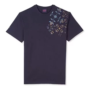OxbOw Męski t-shirt P0tasta, głęboki granatowy, 4XL - Koszulki męskie - miniaturka - grafika 1