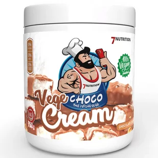 7NUTRITION 7NUTRITION Choco The Influencer Vege Cream Chocolate Coconut 750g - Słodkie kremy i masła - miniaturka - grafika 1