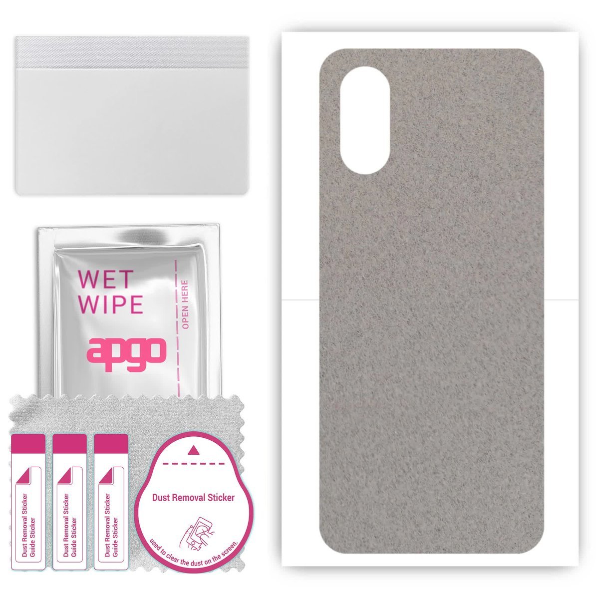 Folia naklejka skórka strukturalna na TYŁ Zamsz do Sony Xperia 1 VI - Zamsz Szary - apgo SKINS