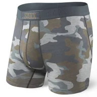 Majtki męskie - Bokserki męskie szybkoschnące SAXX VIBE Boxer Brief Modern Fit moro - szare - miniaturka - grafika 1
