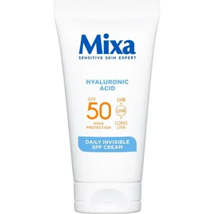 Mixa Hyaluronic Acid Daily Invisible SPF Cream SPF50 krem do twarzy na dzień 50 ml dla kobiet - Kremy do twarzy - miniaturka - grafika 1