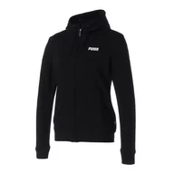 Bluzy damskie - Bluza z kapturem damska Puma ESS FULL-ZIP TR czarna 84720001-S - miniaturka - grafika 1