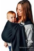 Chusty do noszenia dzieci - Chusta Kółkowa Lennylamb  Mała Jodełka Czarny Heban - miniaturka - grafika 1