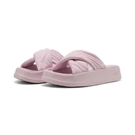 Klapki i japonki damskie - Damskie Klapki PUMA LEADCAT PLATFORM 40034005 – Różowy - miniaturka - grafika 1